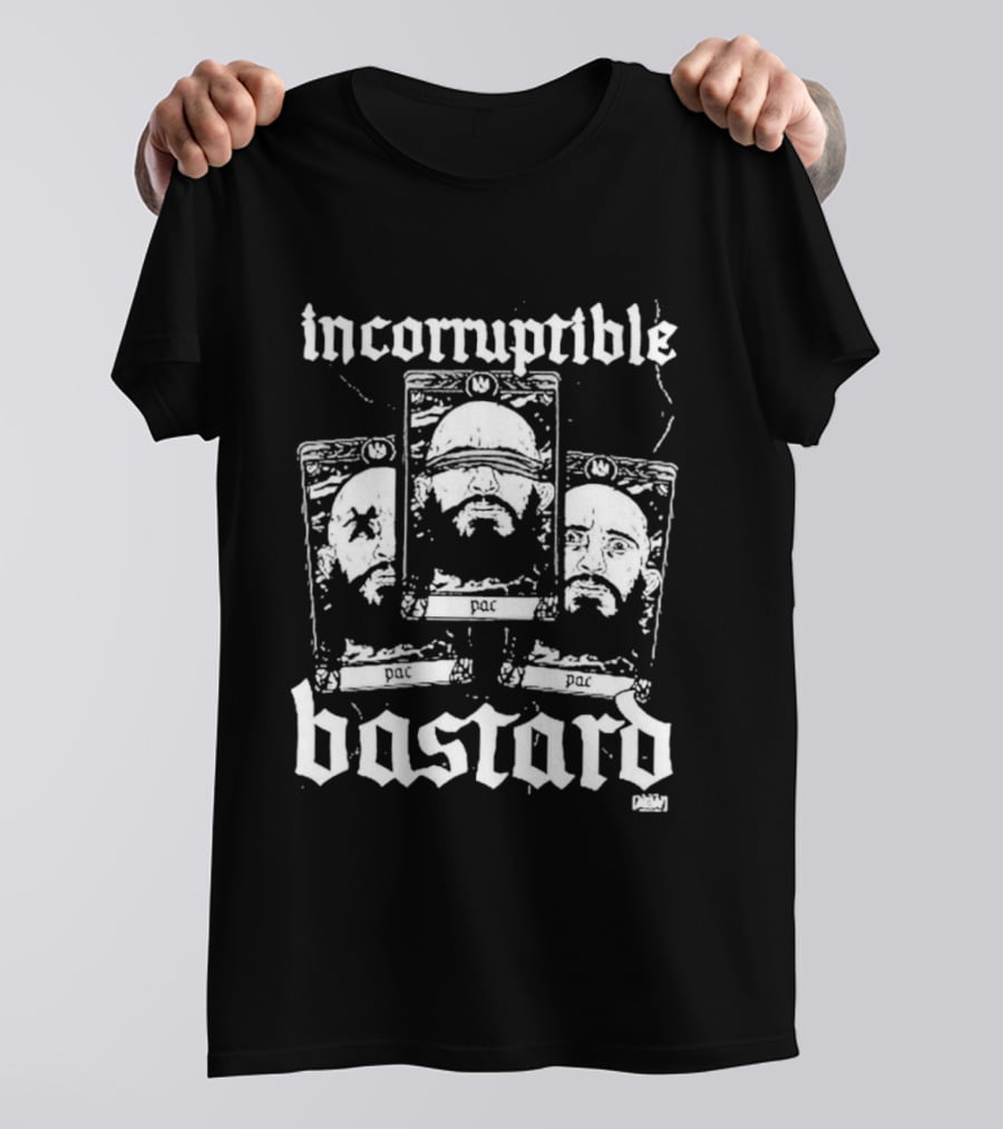 AEW PAC Incorruptible Bastard Tarot Cards Pro Wrestling Merchandise T-Shirt