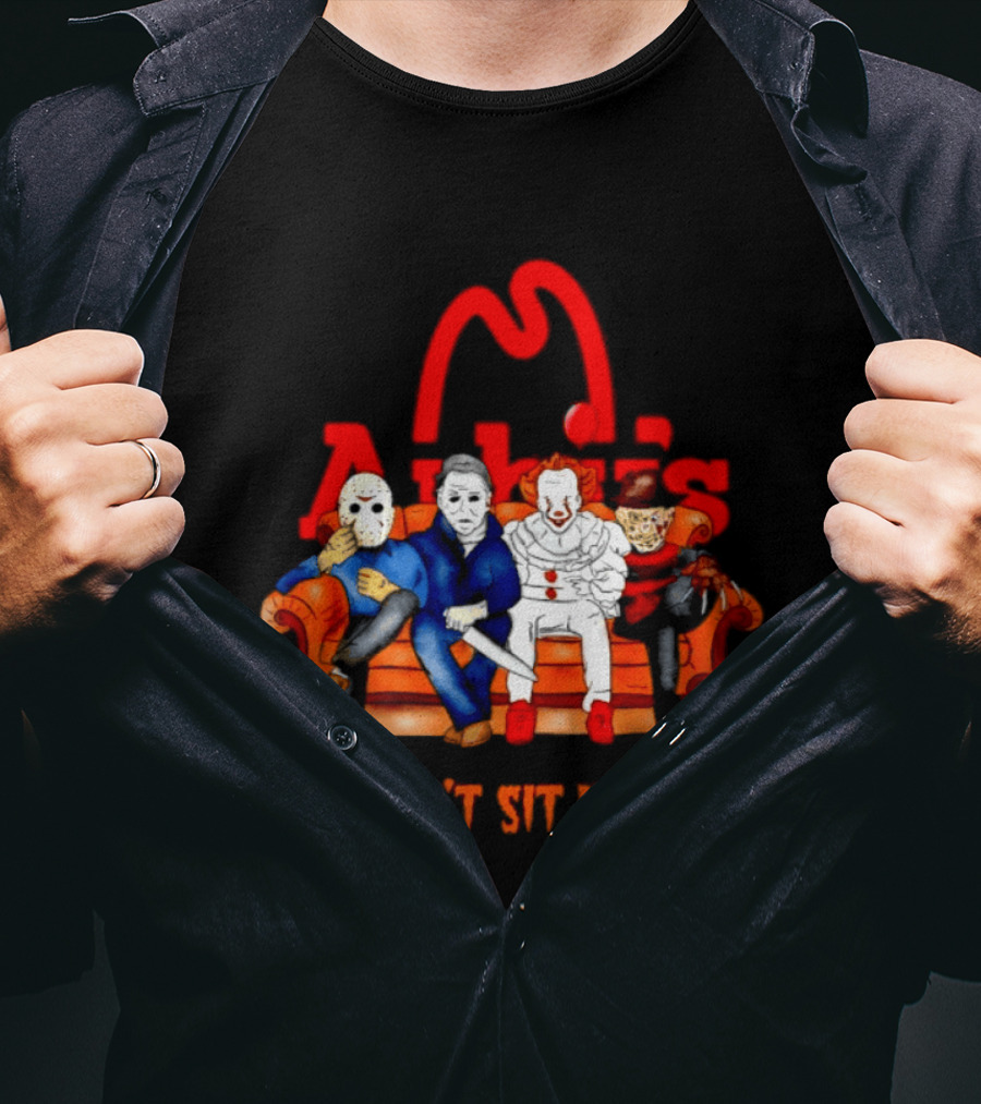 Arby's Horror Movie Friends Halloween 2026 You Can't Sit With Us T-Shirt