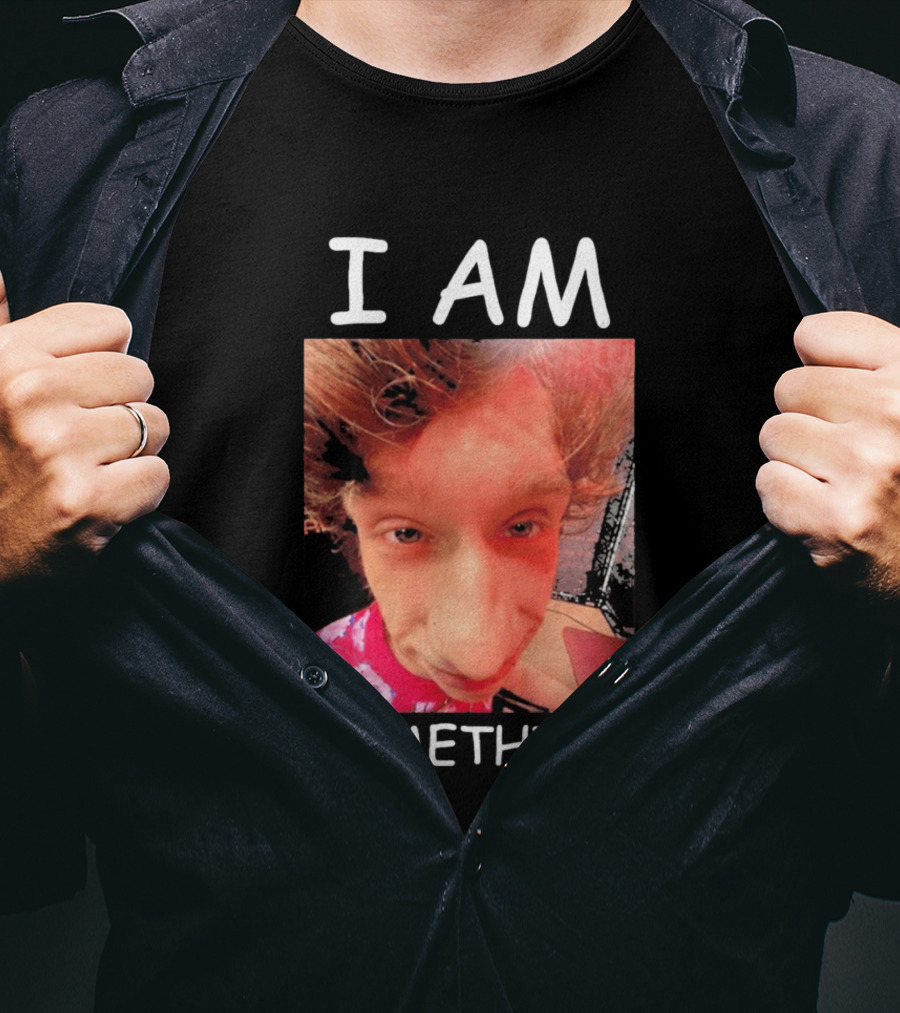 I AM Something Paper Rex Meme Funny Distorted Face T-Shirt