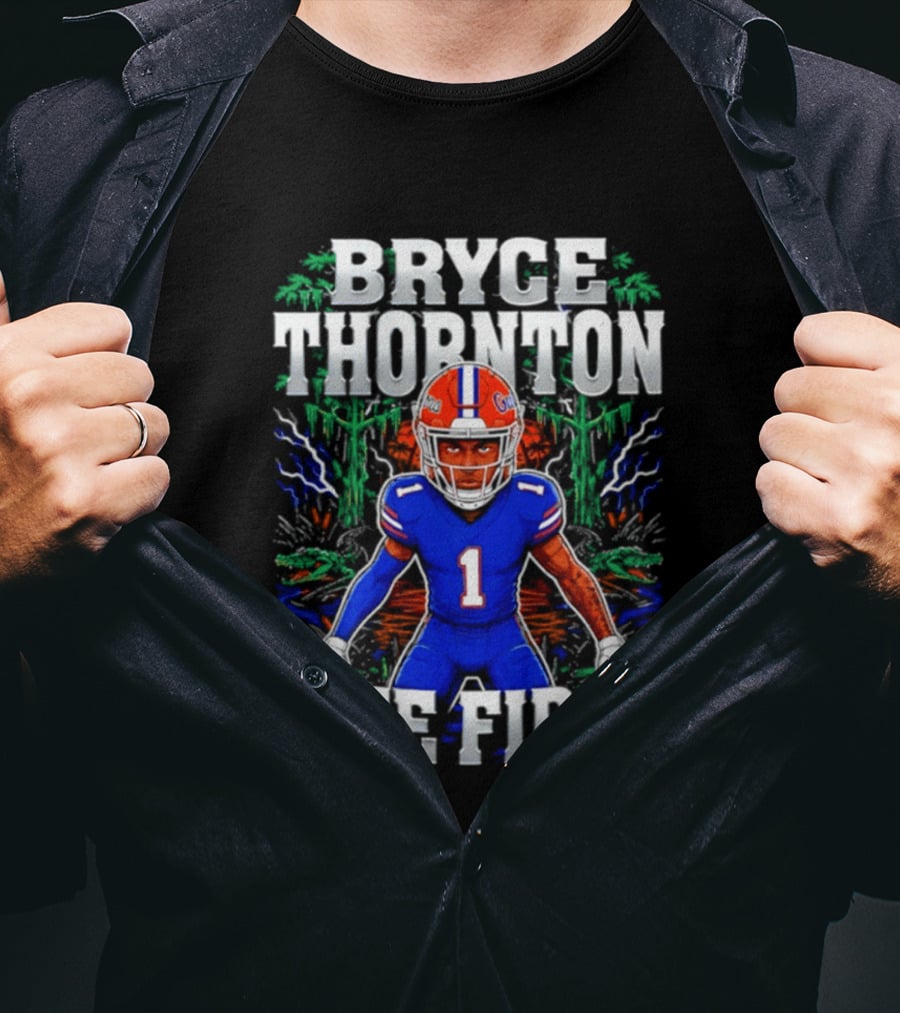 Bryce Thornton Florida Gators Football Number One Bite First T-Shirt