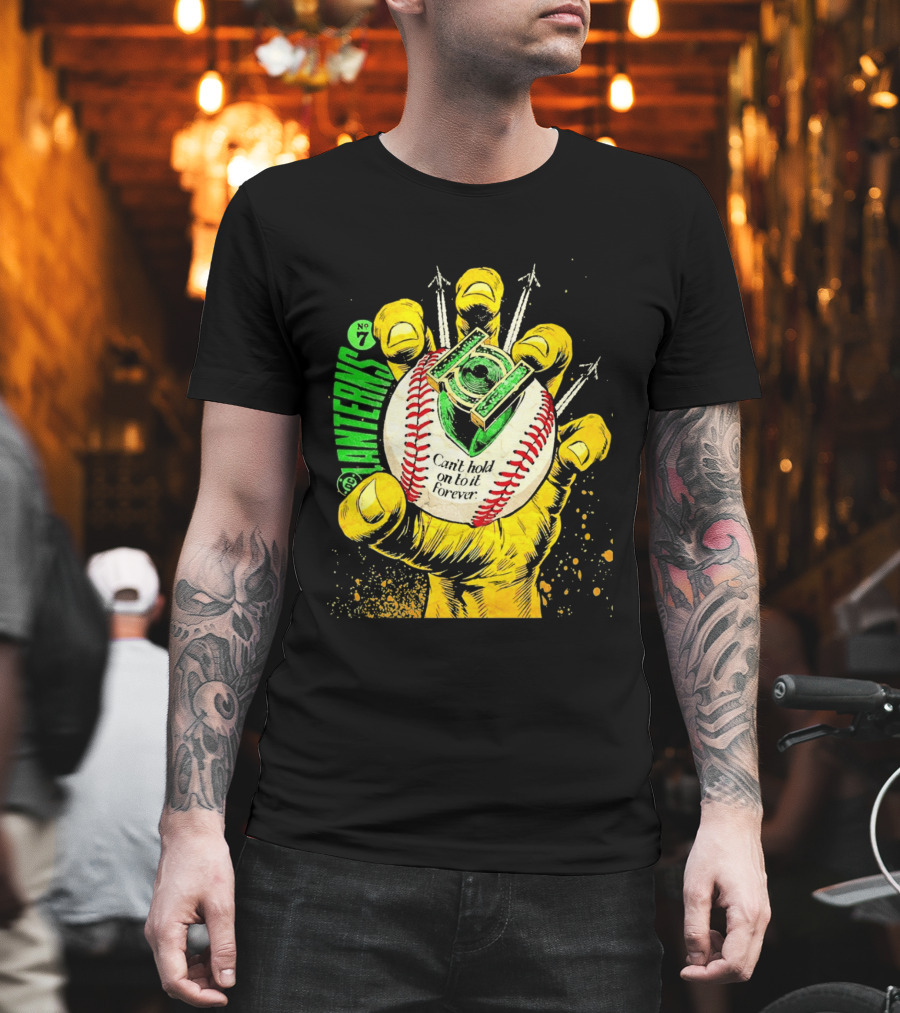 DC Comics Lanterns No 7 Can't Hold On To It Forever Baseball Glove T-Shirt