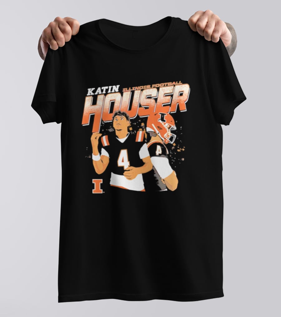 Katin Houser Illinois Fighting Illini Football T-Shirt
