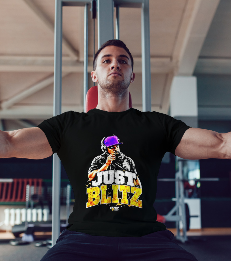 Just Blitz Football Coach Vikings Skol Now T-Shirt