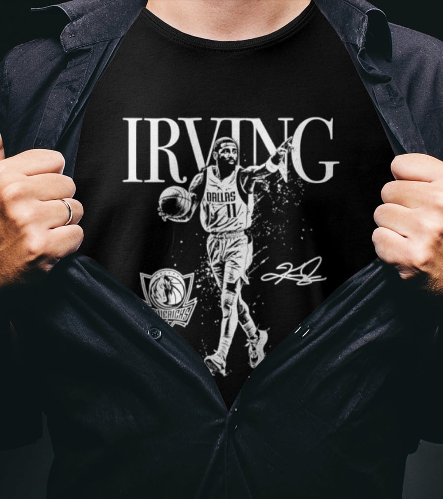 Kyrie Irving Dallas Mavericks 20 Signature Basketball Mono T-Shirt