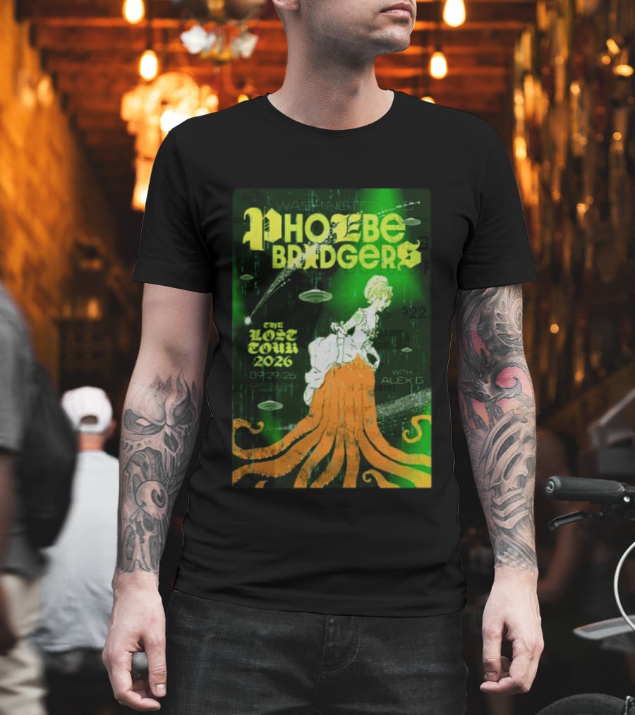 Phoebe Bridgers The Lost Tour 2026 Washington DC 09/29/26 With Alex G T-Shirt