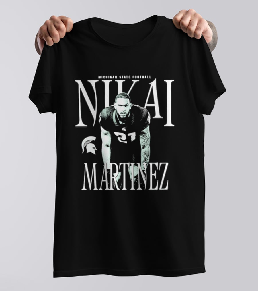 Michigan State Spartans Football Nikai Martinez T-Shirt