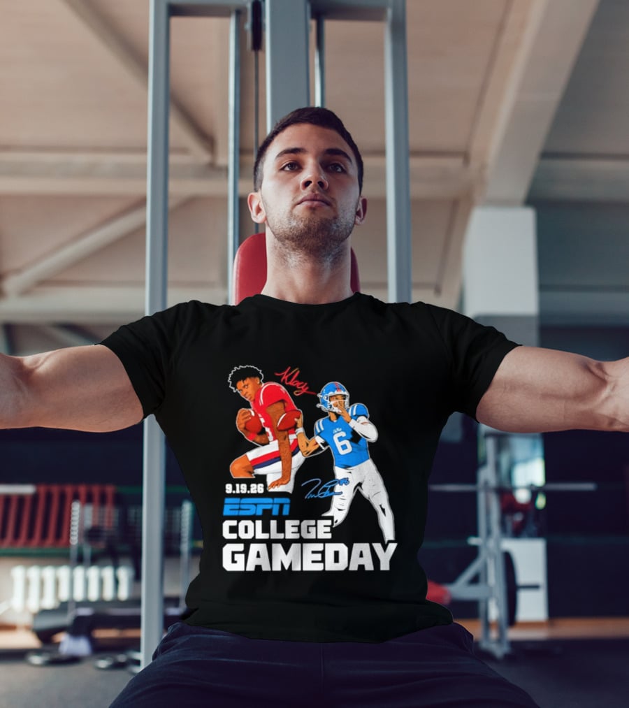 Ole Miss Football 2026 ESPN College Gameday King Number 6 T-Shirt