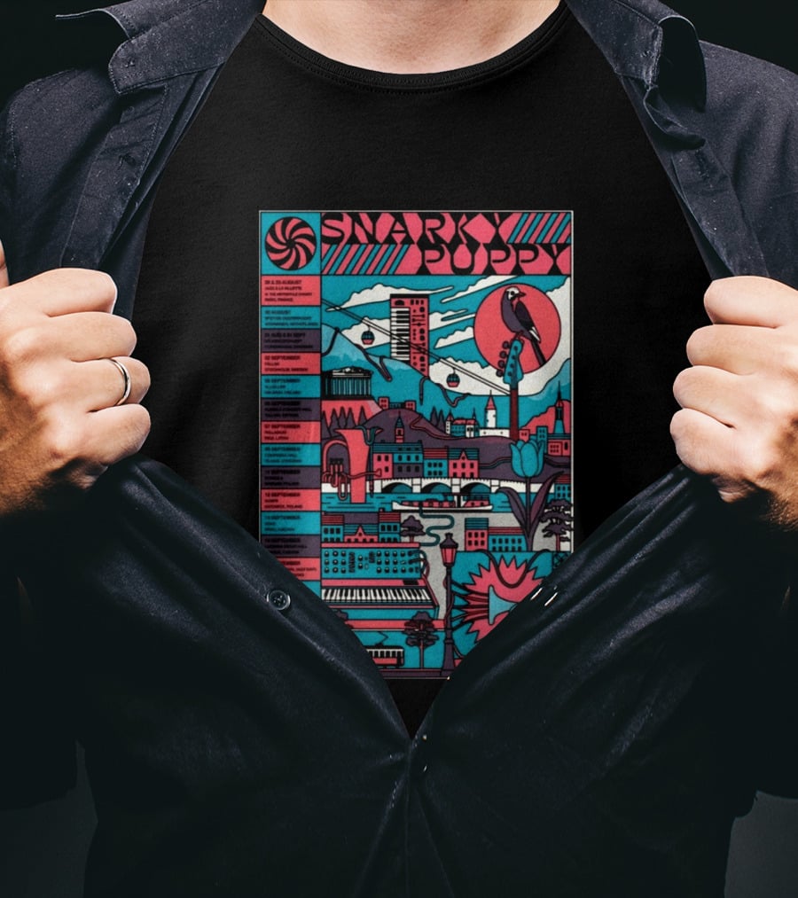 Snarky Puppy European Tour 2026 Dates And Cities T-Shirt