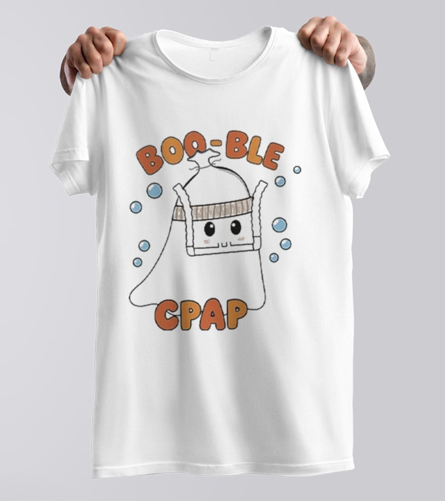 Boo Ble CPAP Ghost With Bubbles T-Shirt