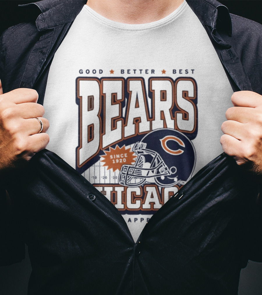 Good Better Best Chicago Bears Football Pope Approved T-Shirt