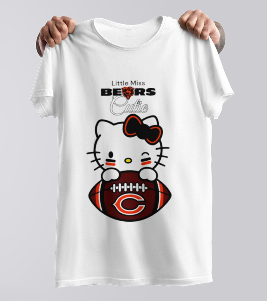 Chicago Bears 2026 Hello Kitty Little Miss Bears Cutie Football Edition T-Shirt