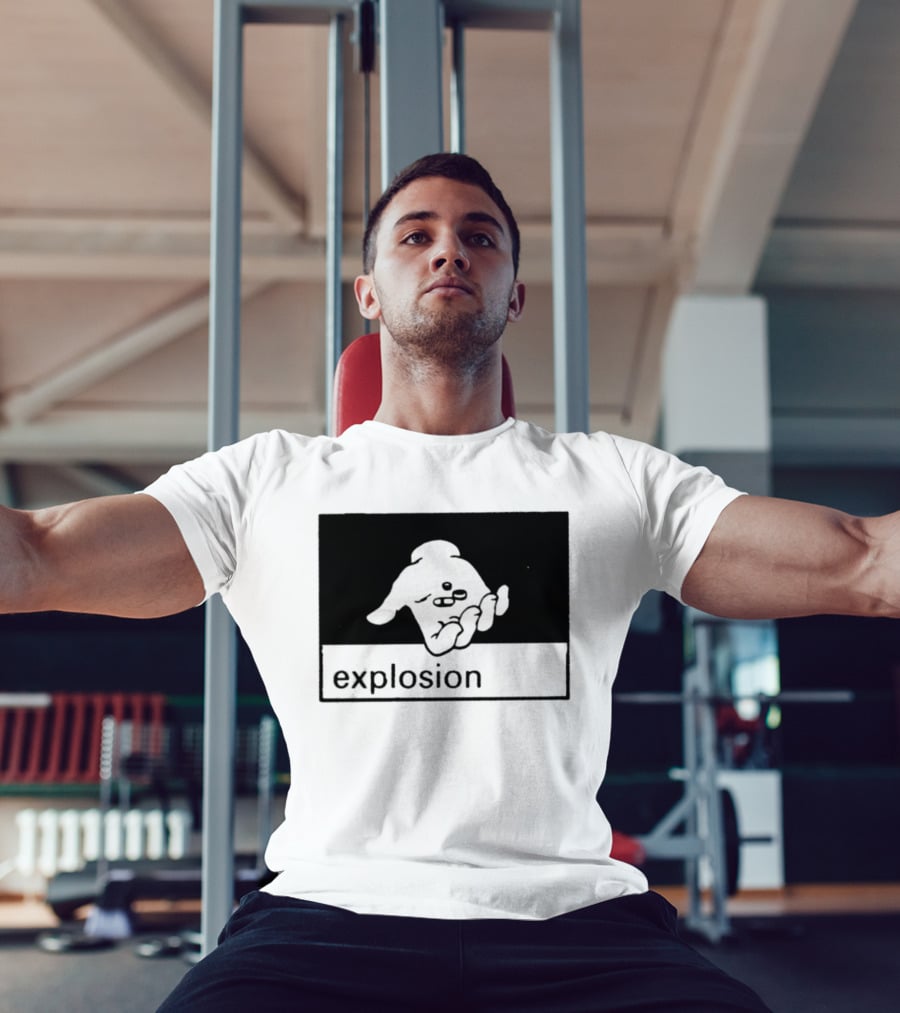 Explosion Hand Holding Pills Medication T-Shirt