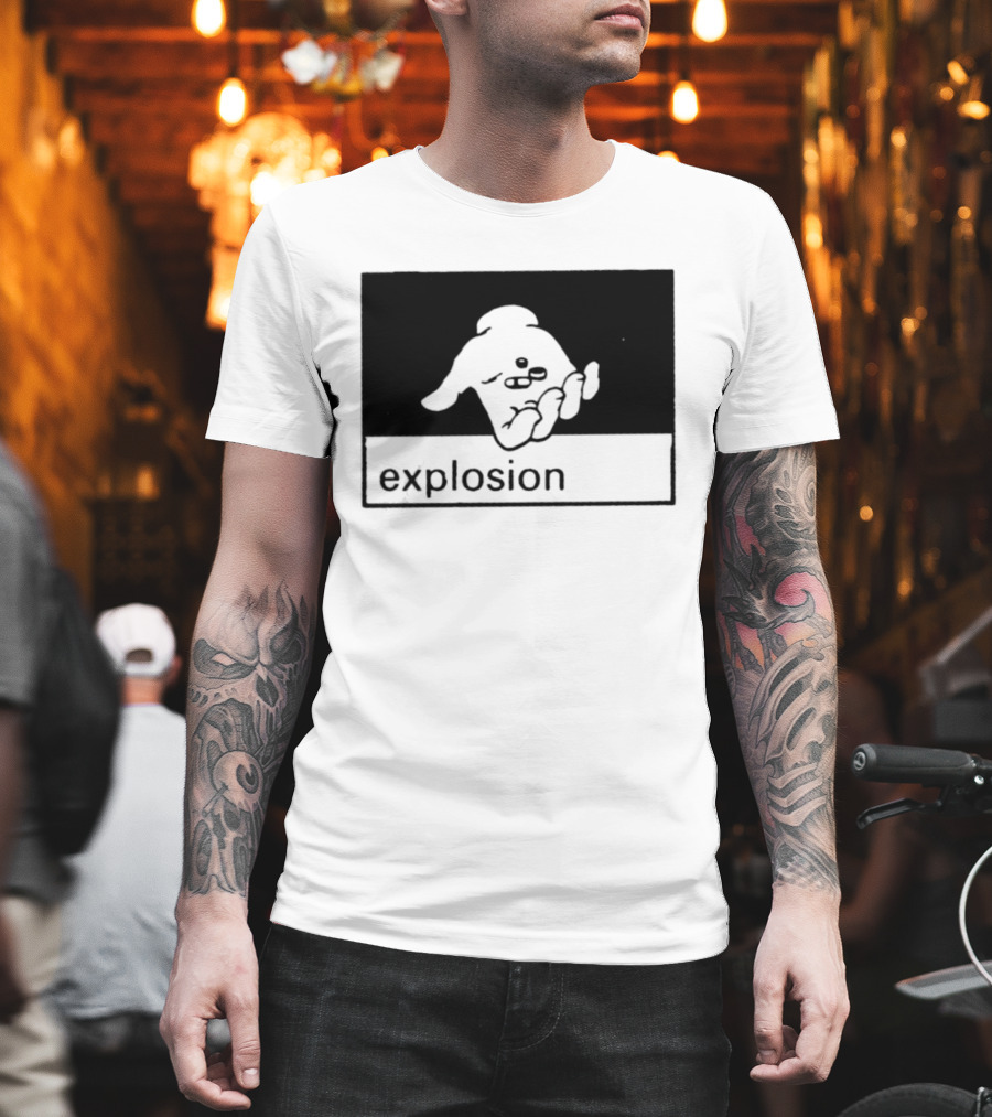 Explosion Hand Holding Pills Medication T-Shirt