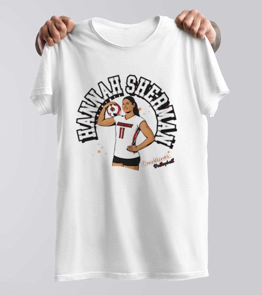 Hannah Sherman Louisville Cardinals Volleyball NCAA T-Shirt