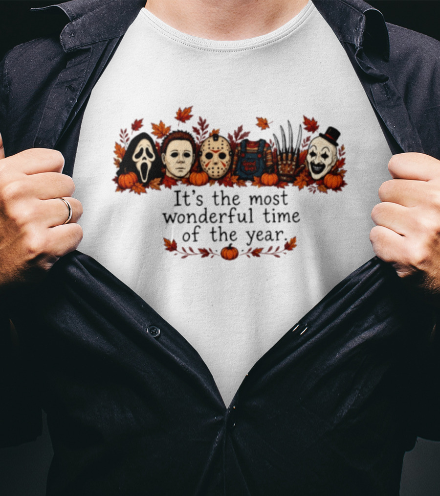 It’s The Most Wonderful Time Of The Year Horror Movie Characters T-Shirt