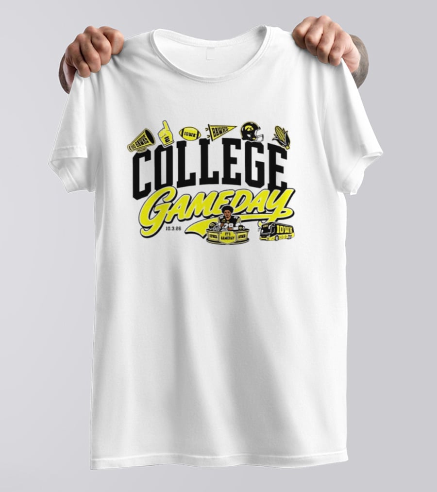 Kamari Moulton College Gameday Iowa Hawkeyes 2026 ESPN T-Shirt