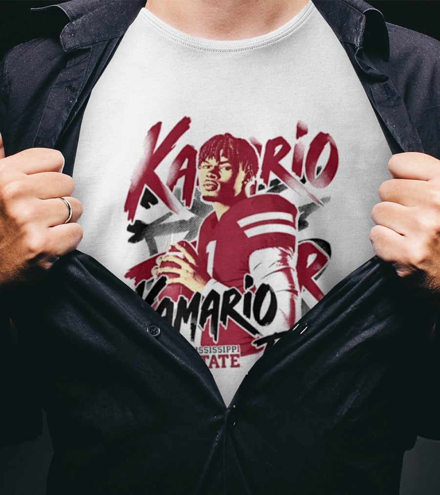 KaMario Taylor Mississippi State Bulldogs Football Player T-Shirt