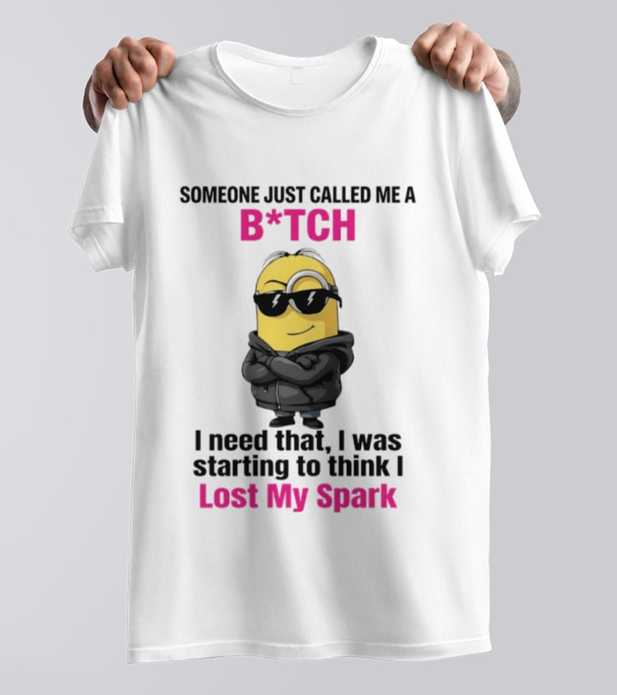 Minions Someone Just Called Me B*tch I Need That I Was Starting To Think I Lost My Spark T-Shirt