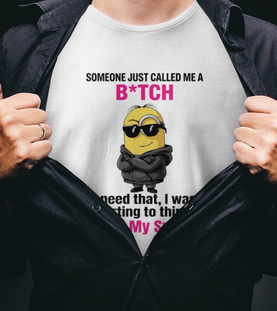 Minions Someone Just Called Me B*tch I Need That I Was Starting To Think I Lost My Spark T-Shirt