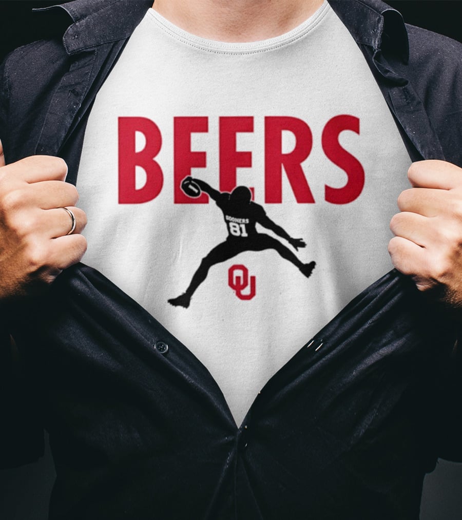 BEERS Oklahoma Sooners Football Hurdle 81 T-Shirt