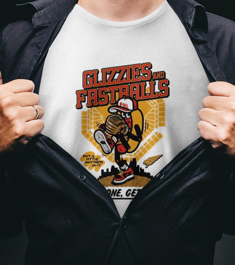 Glizzies And Fastballs Philly Baseball Buy One Get One T-Shirt