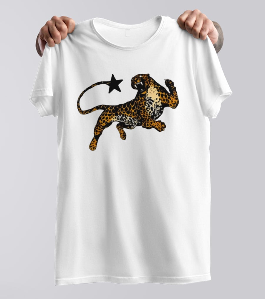 Leopard Star Wild Cat Fierce Roar T-Shirt