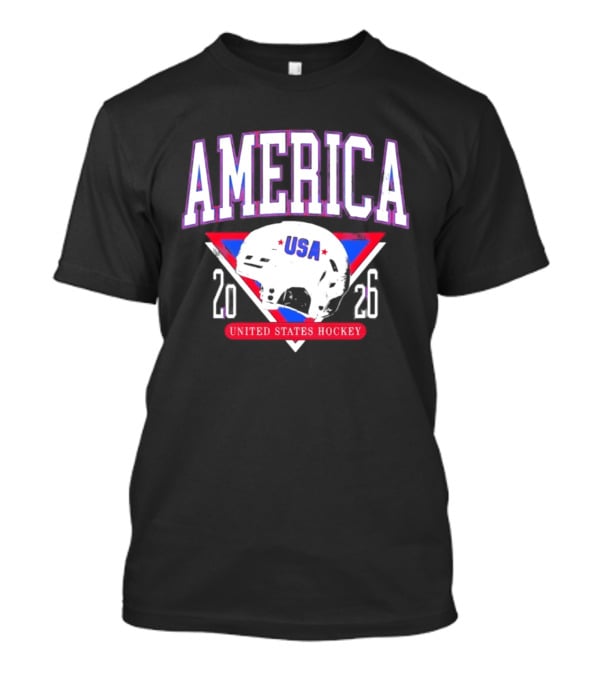 America USA Hockey 2026 United States Helmet T-Shirt