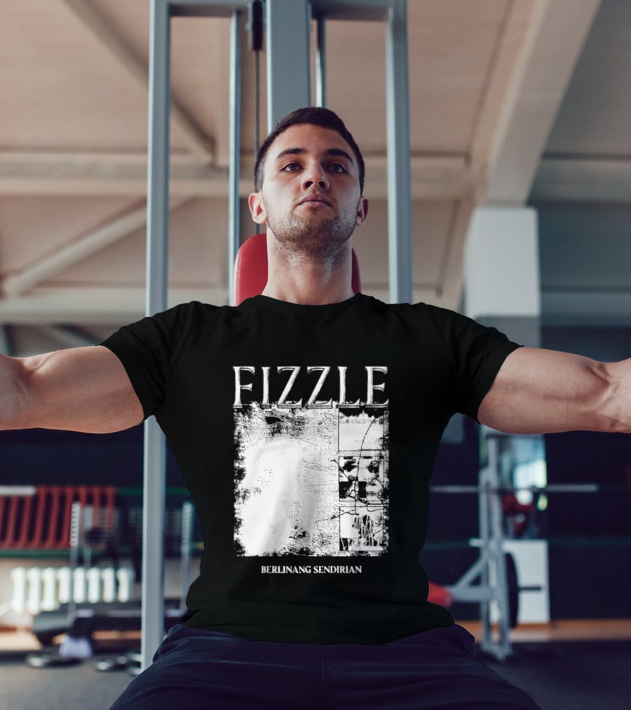 Fizzle Berlinang Sendirian Indie Rock Music T-Shirt