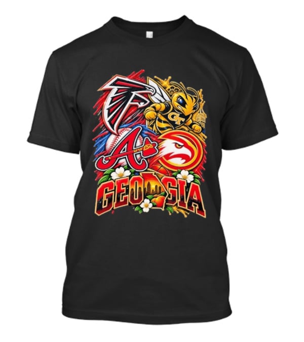 Atlanta Falcons Braves Georgia Tech Yellow Jackets Hawks Georgia Sports Teams T-Shirt