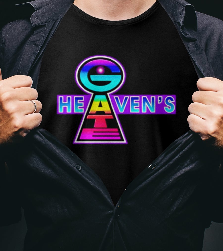 Heaven's Gate UFO 1997 New Religious Movement Keyhole T-Shirt