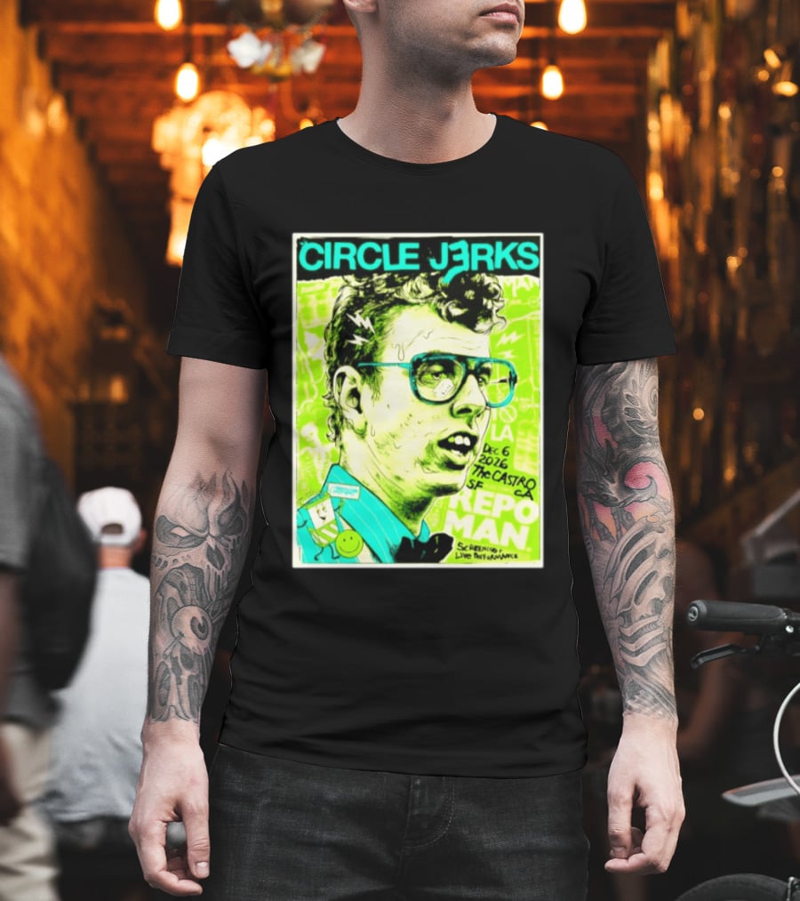 Circle Jerks Repo Man Screening Dec 6 2026 The Castro SF Live Performance T-Shirt