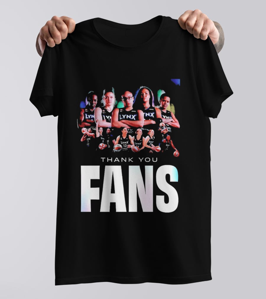 Minnesota Lynx WNBA Team Roster Thank You Fans T-Shirt