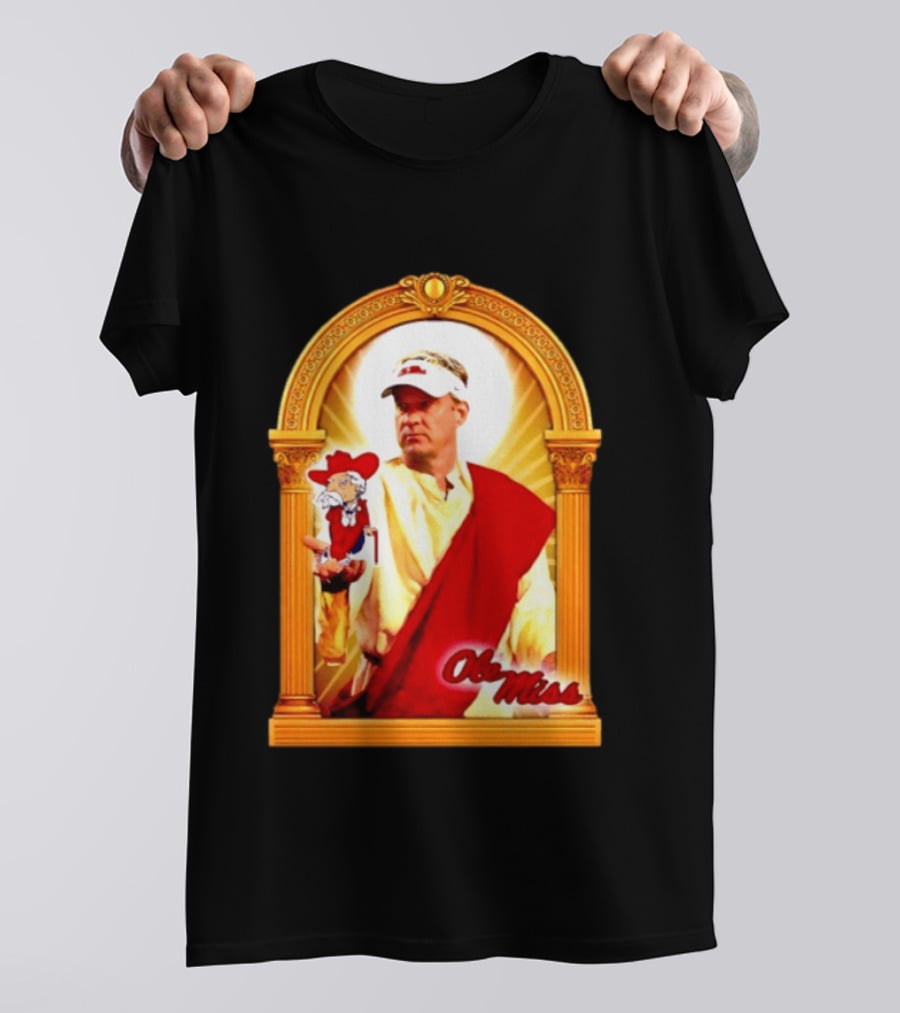 Lane Kiffin Ole Miss Colonel Reb Archway T-Shirt