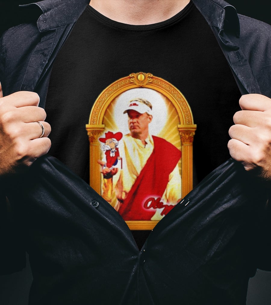 Lane Kiffin Ole Miss Colonel Reb Archway T-Shirt