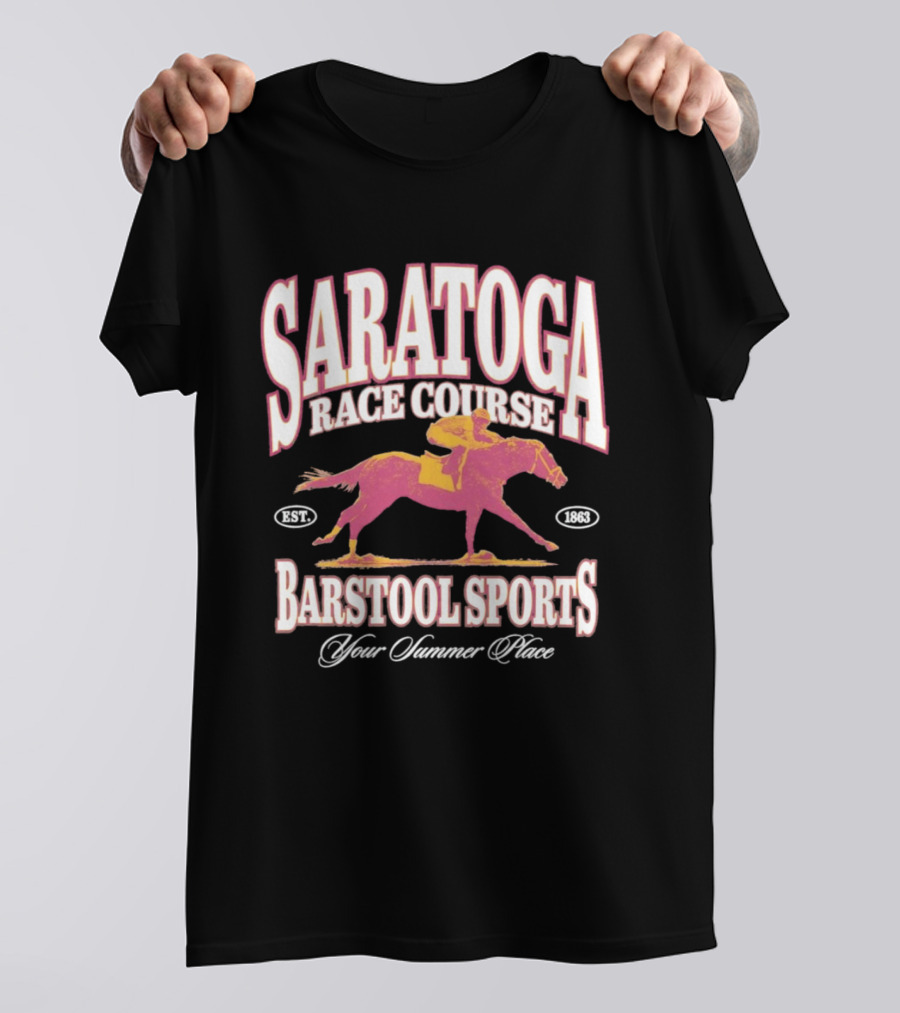 Saratoga Race Course Barstool Sports Your Summer Place T-Shirt