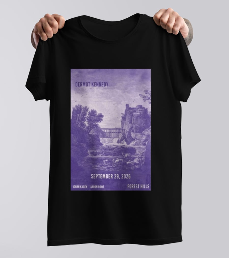 Dermot Kennedy Forest Hills September 29 2026 Jonah Kagen Aaron Rowe T-Shirt
