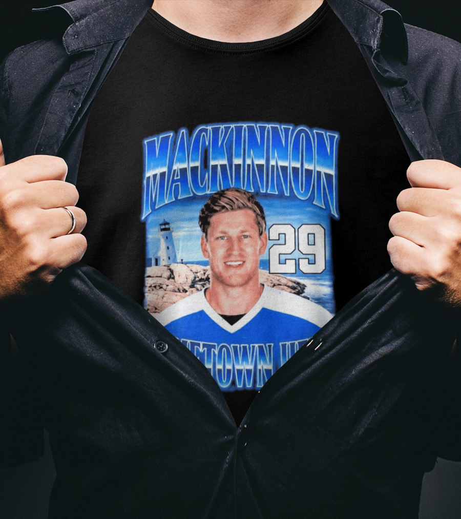 Mackinnon 29 Hometown Hero Lighthouse Scene T-Shirt
