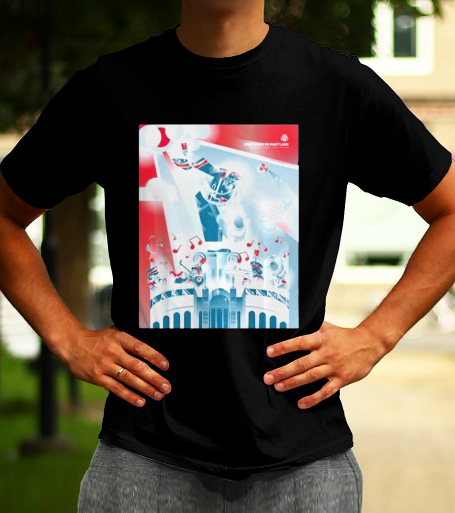 Ohio State Buckeyes Vs Maryland 2026 Football Stadium Celebration T-Shirt