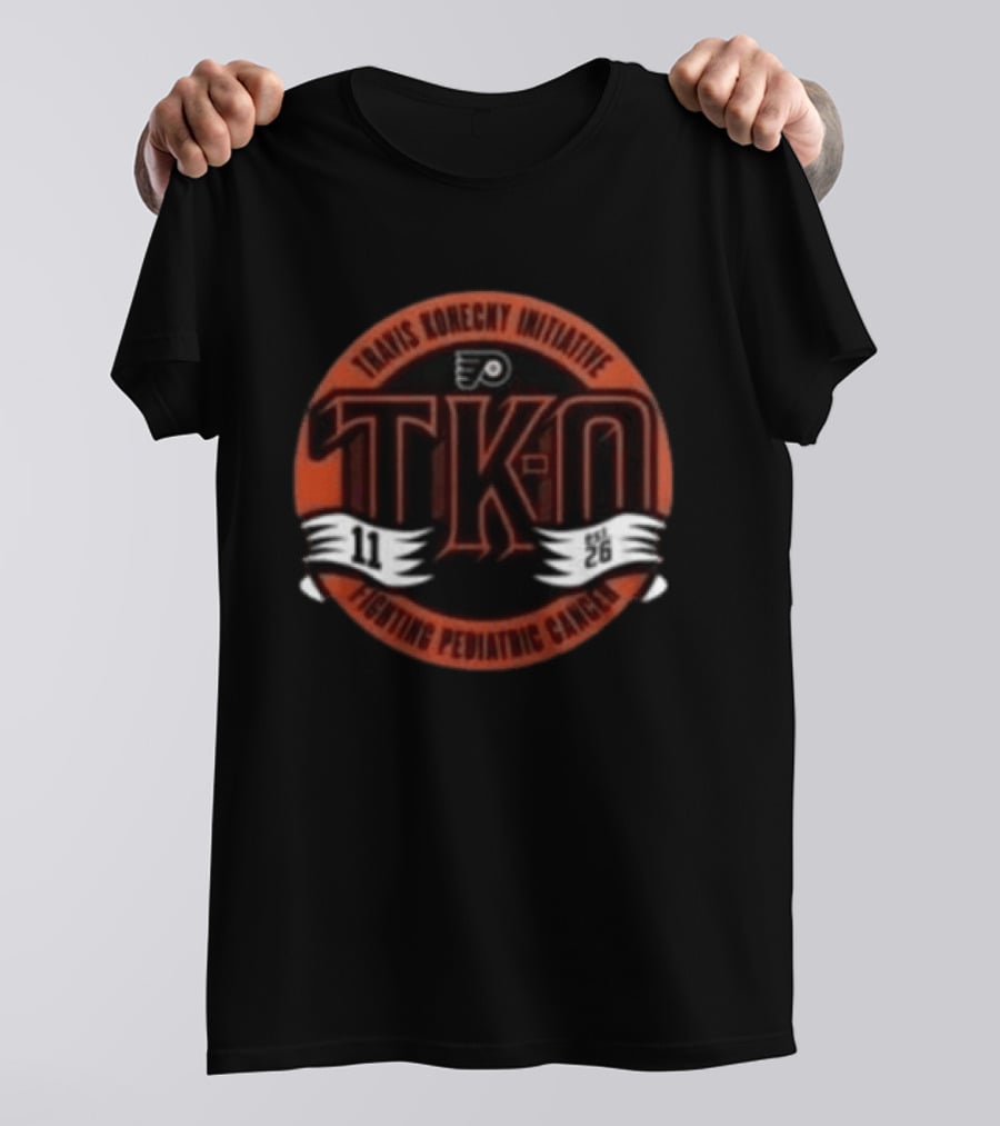 Travis Konecny Initiative TKO Fighting Pediatric Cancer Philadelphia Flyers 11 26 T-Shirt