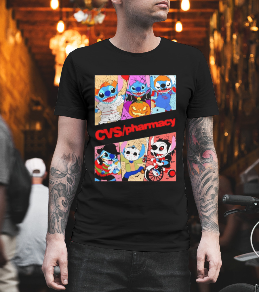 Stitch Horror Halloween CVS Pharmacy 2026 Movie T-Shirt
