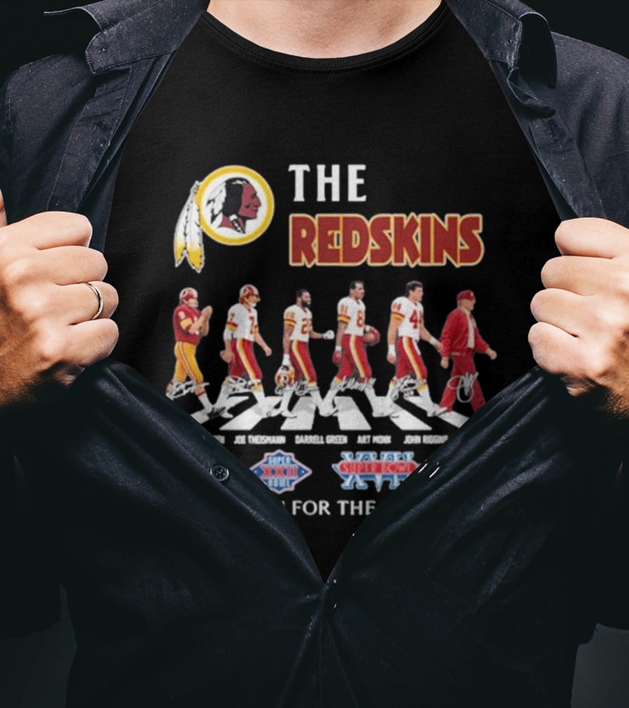 The Redskins Legends Abbey Road Thank You For The Memories Super Bowl Seasons T-Shirt
