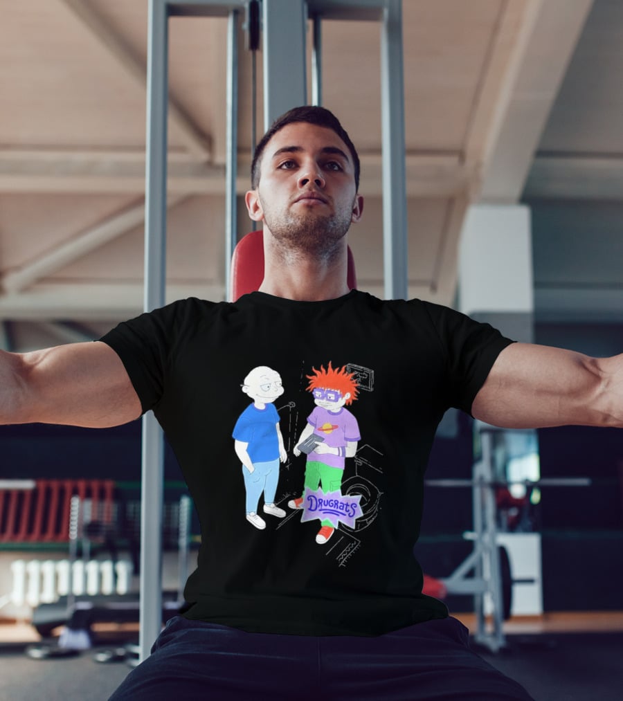 Tommy And Chuckie Drugrats Parody With Cartoon Characters T-Shirt