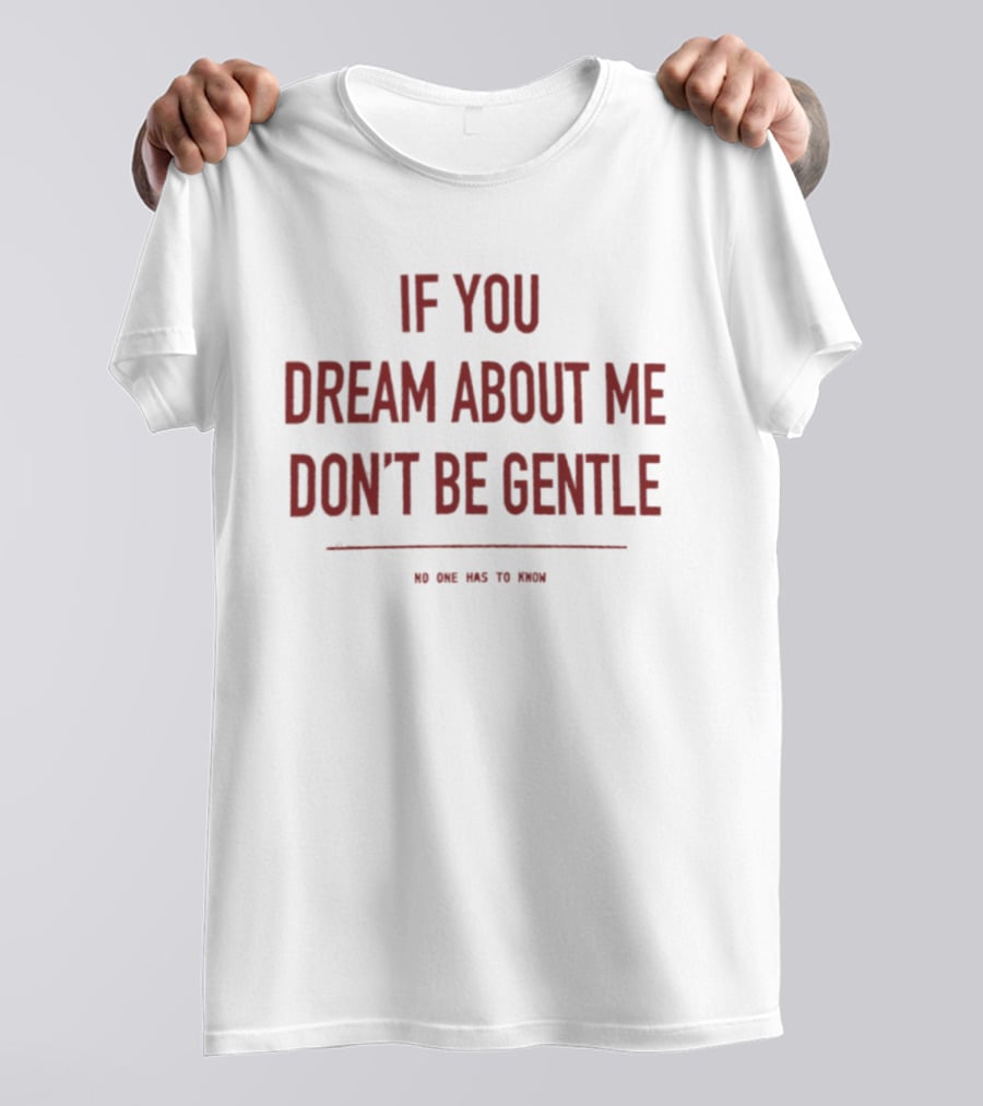 If You Dream About Me Don't Be Gentle No One Has To Know T-Shirt
