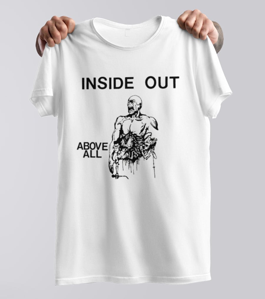 Inside Out Zack De La Rocha Above All Hardcore Punk T-Shirt