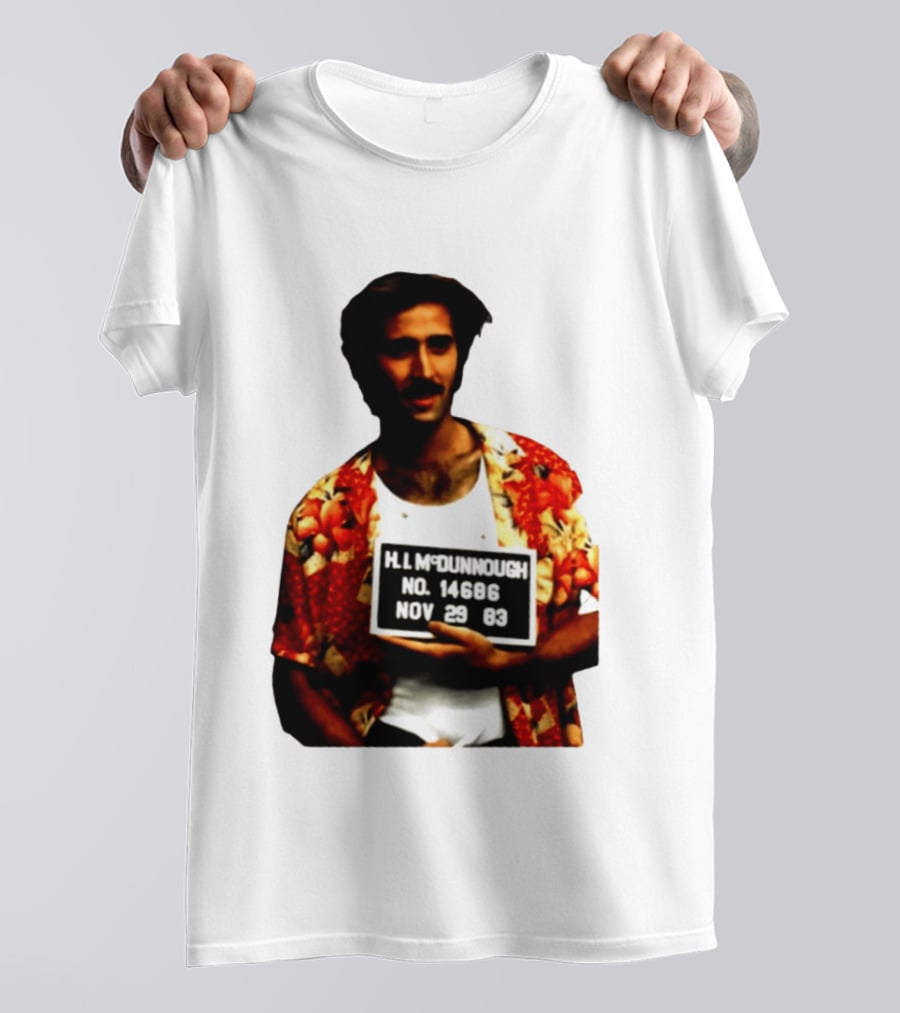 Nicolas Cage HI McDunnough Shot No. 14686 Raising Arizona November 29 83 T-Shirt