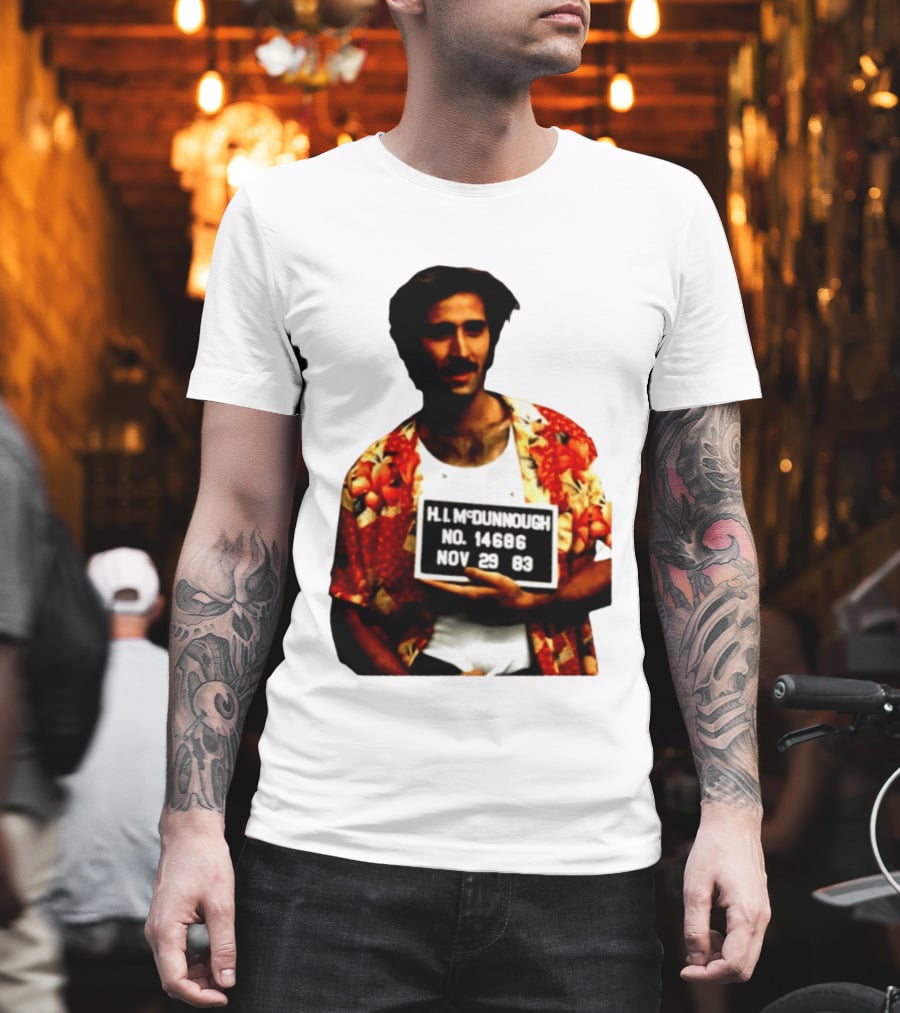 Nicolas Cage HI McDunnough Shot No. 14686 Raising Arizona November 29 83 T-Shirt