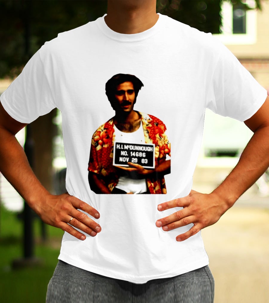 Nicolas Cage HI McDunnough Shot No. 14686 Raising Arizona November 29 83 T-Shirt