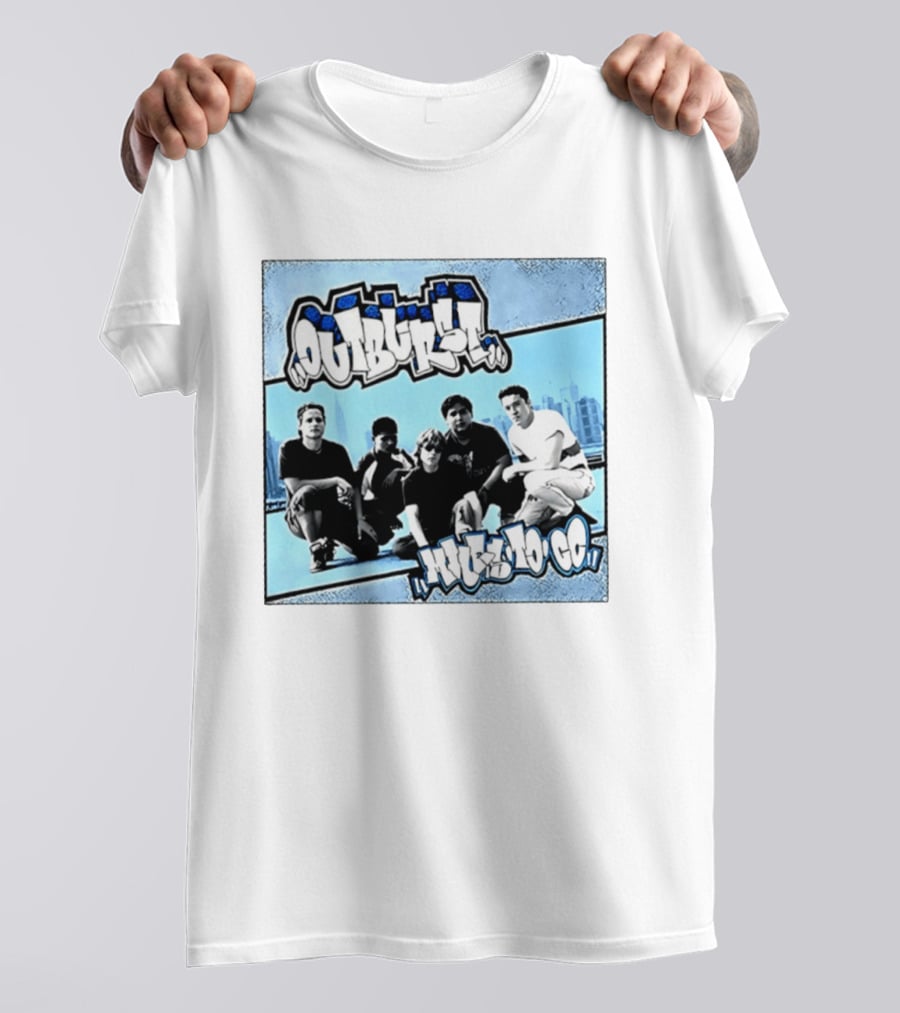 Outburst Miles To Go NYHC Skyline Band Photo T-Shirt