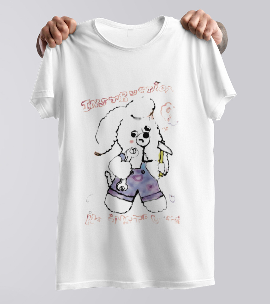 Phil Lester Instruction No Instruction Dog Art Paint T-Shirt