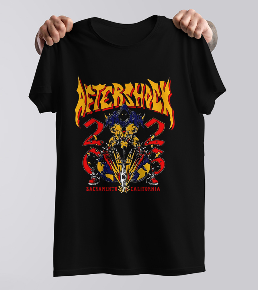 Aftershock Festival 2026 Sacramento California October 1 4 Eternia Event T-Shirt